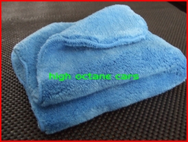 Uber Blue Plush Buffing Towel